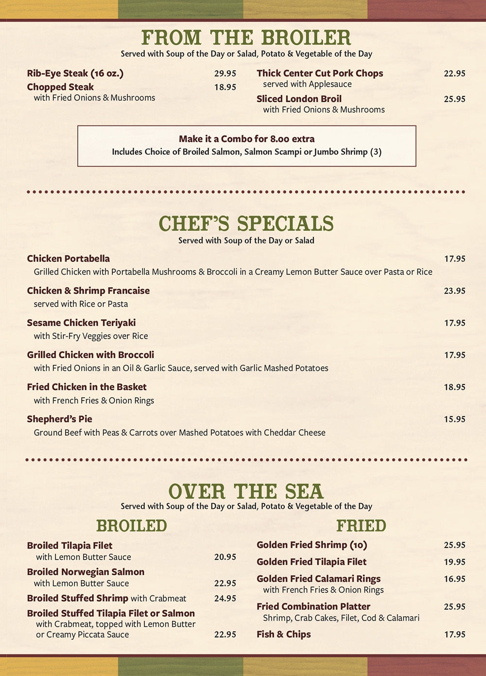 Diner Menu - Classic Diner Foods at Hawthorne Diner